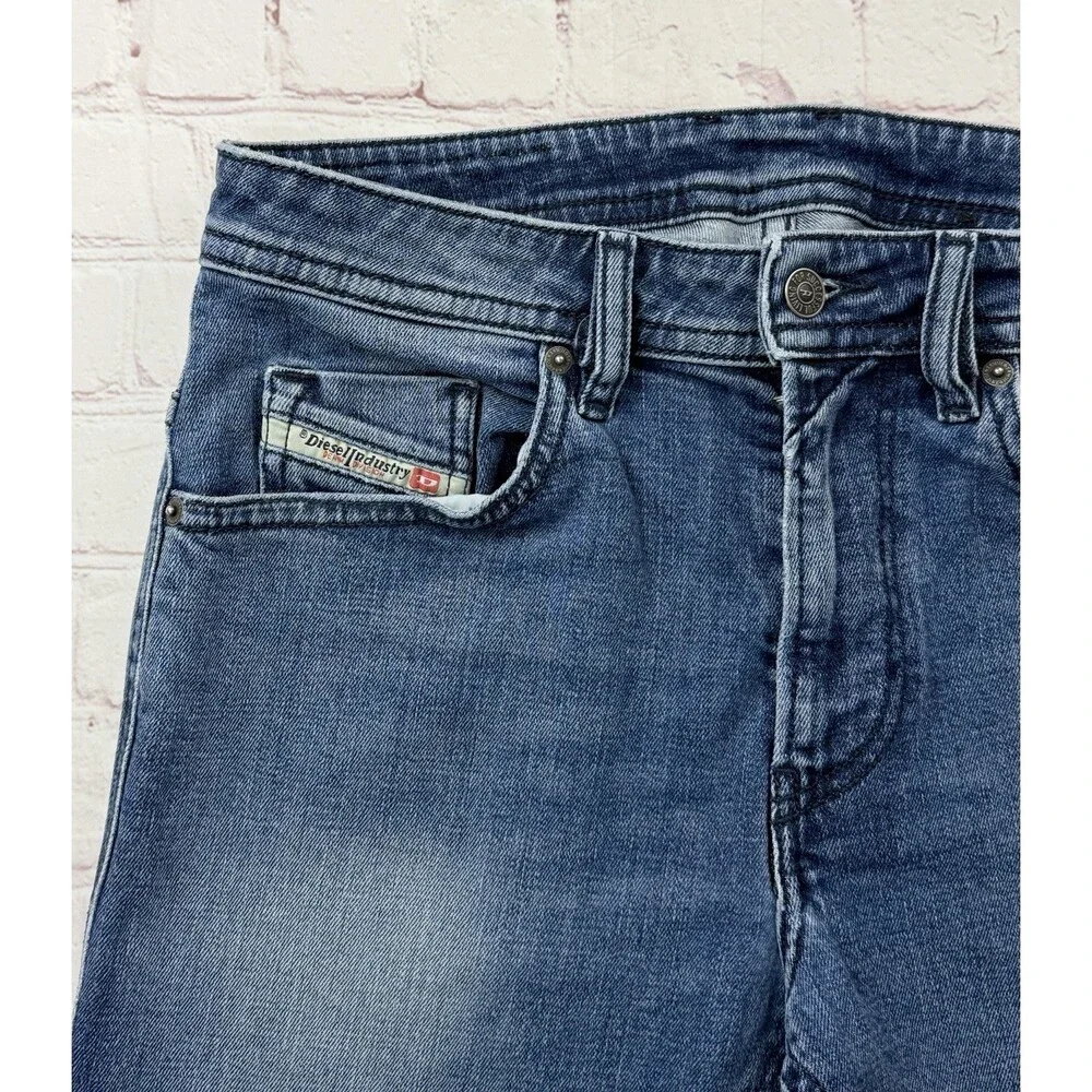 Diesel Mens Thommer Slim Jeans RE062 Blue Stretch Denim $250 Size 30x30 (30/30)